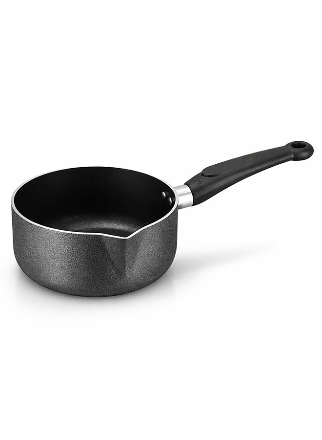 سونكس مقلاة حليب غير لاصقة ١٦ سم بسعة ١٫٥ لتر – قدر صوص مع فوهة للصب، خالية من مواد بي إف أو إيه وبي إف إيه إس، آمنة للغسل في غسالة الصحون، مقبض باكلايت مقاوم للحرارة، مناسبة لمواقد الغاز والكهرباء والسيراميك، لون رمادي - Image 1